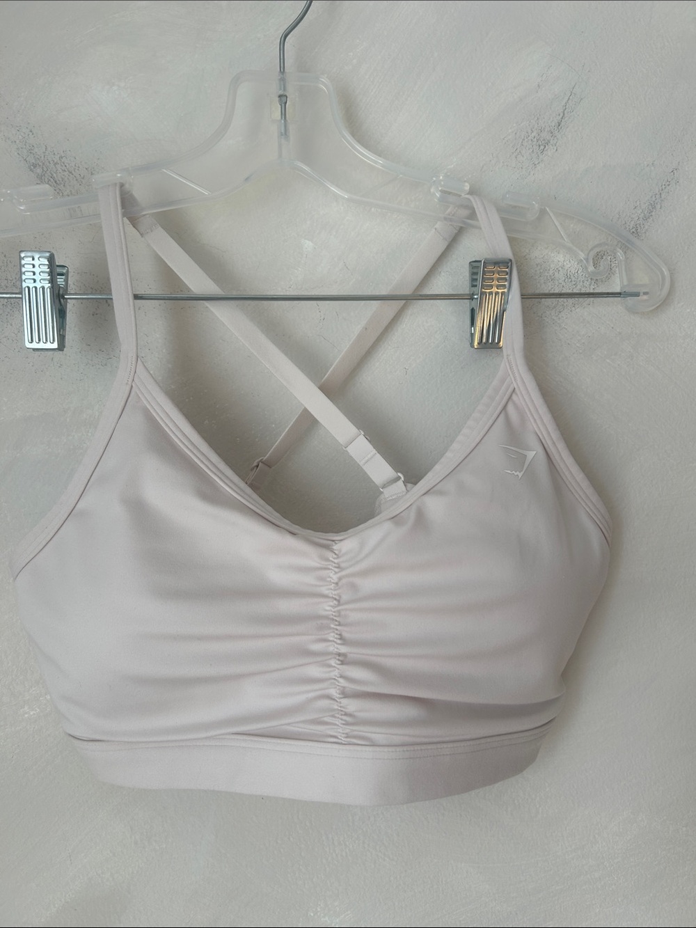Gymshark Ruched Training Sports Bra Obsidian Green size small workout yoga